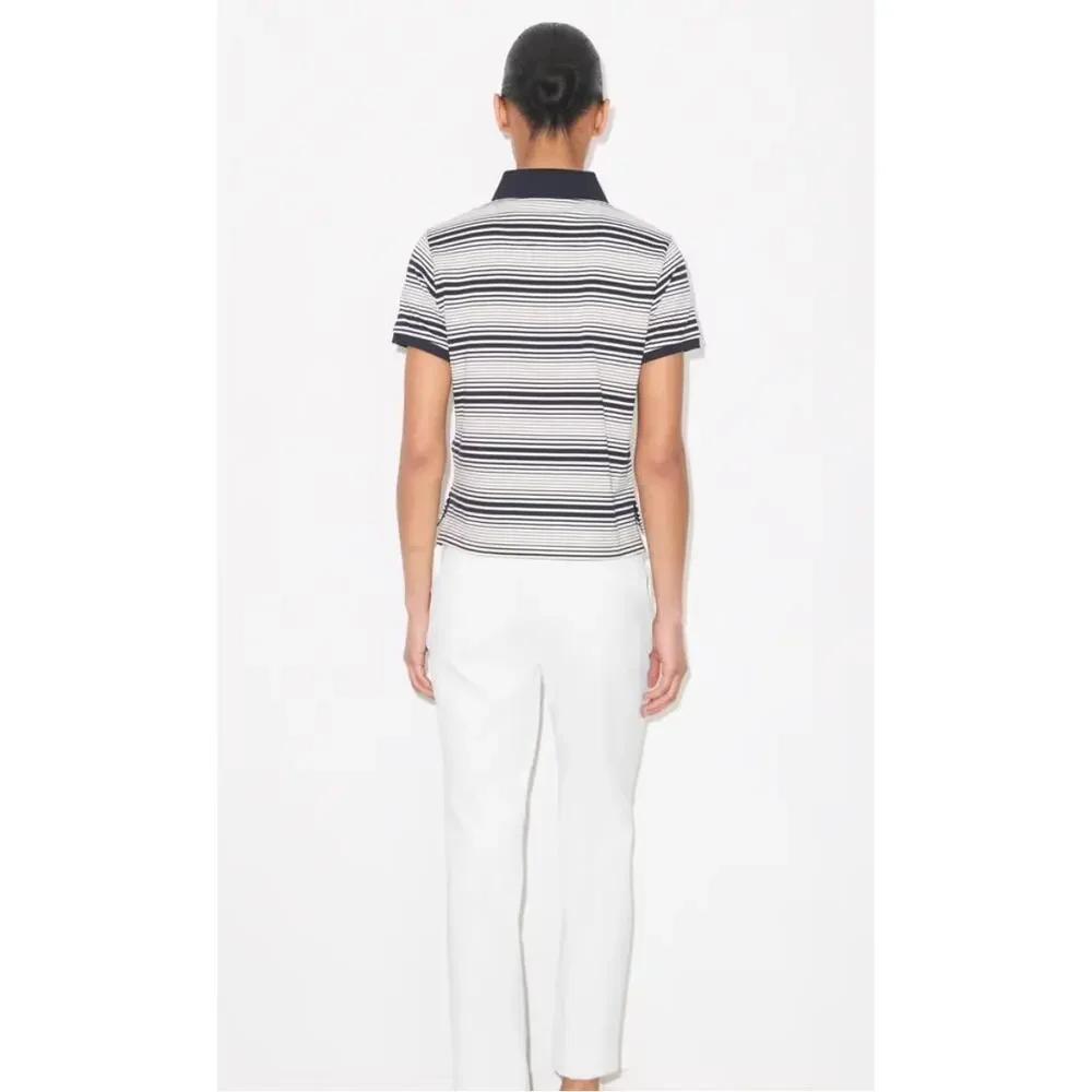 Tory Burch Sport Tech Twill Golf Pant Snow White Size 4 NWT Athleisure Preppy
